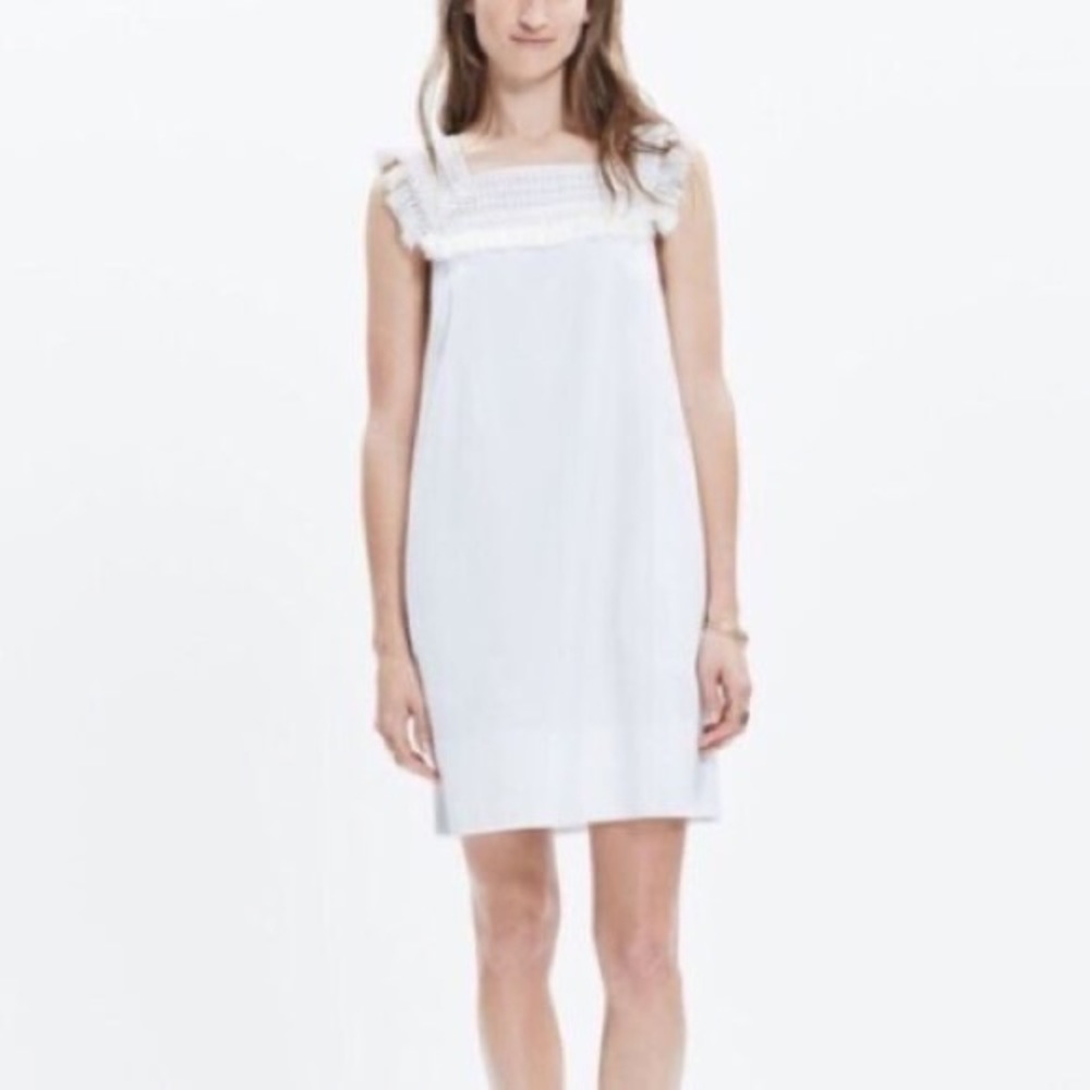 White Madewell Shift Dress - Size 10